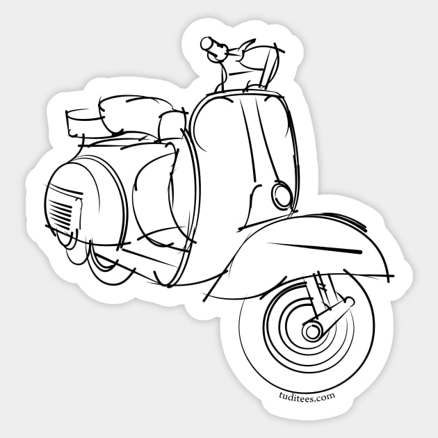 Scooter Sticker by tuditees